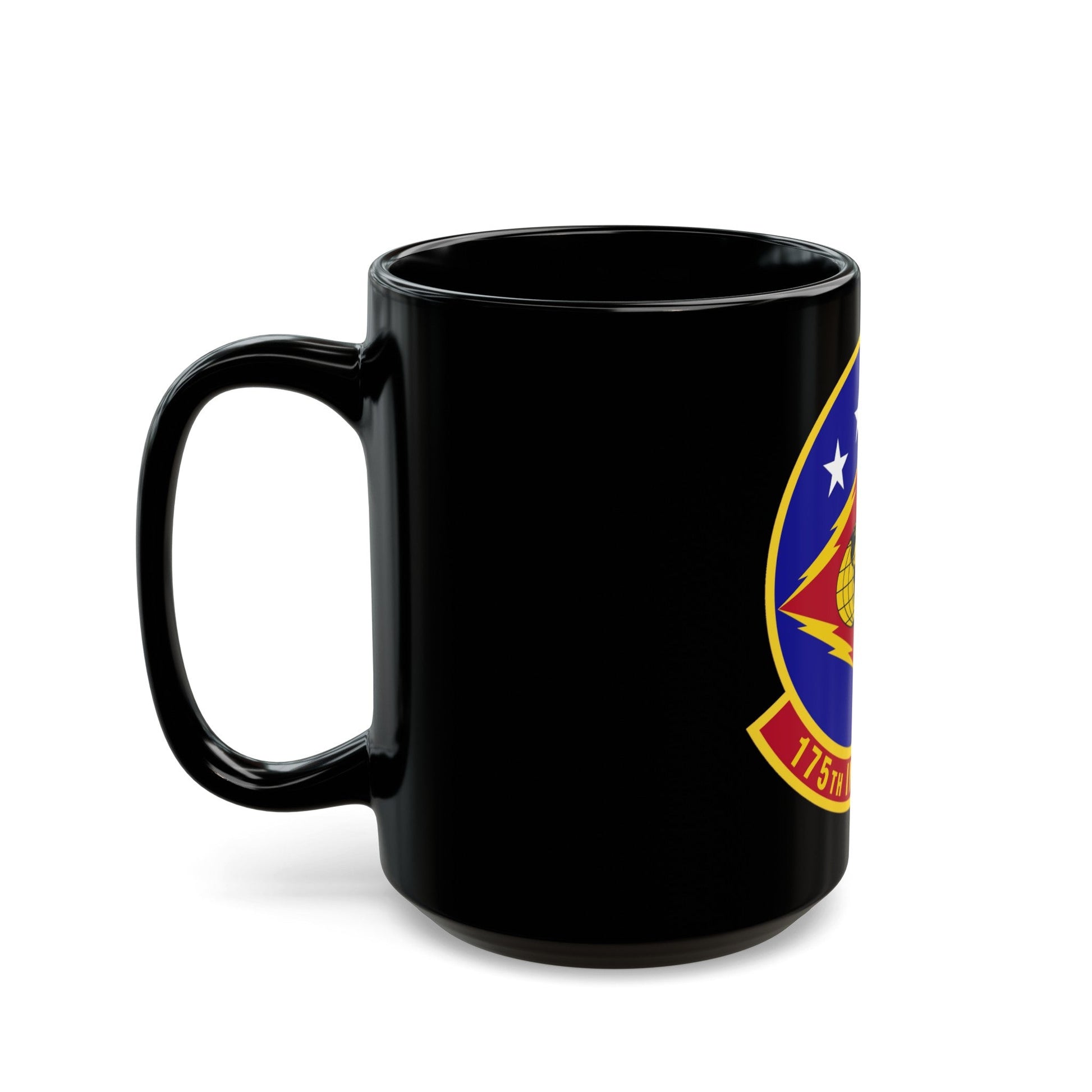 175th Information Operations Squadron (U.S. Air Force) Black Coffee Mug-The Sticker Space