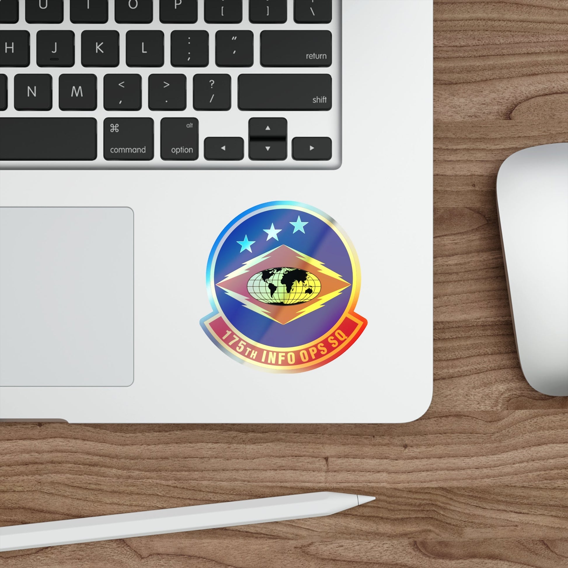 175th Information Operations Squadron (U.S. Air Force) Holographic STICKER Die-Cut Vinyl Decal-The Sticker Space