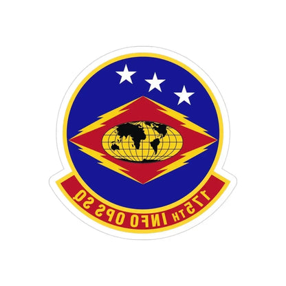 175th Information Operations Squadron (U.S. Air Force) REVERSE PRINT Transparent Die-Cut STICKER - The Sticker Space