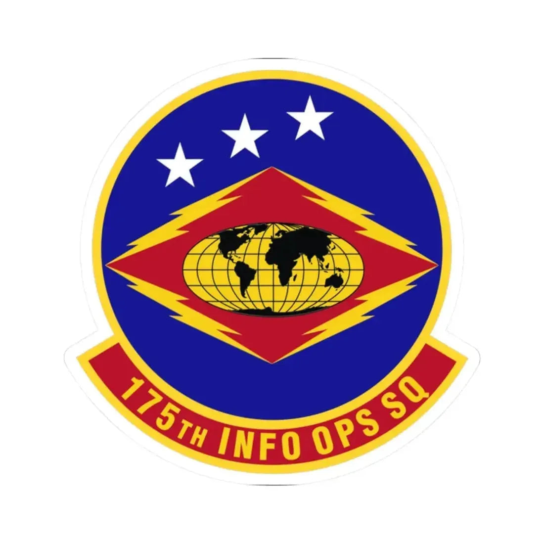 175th Information Operations Squadron (U.S. Air Force) STICKER Vinyl Kiss-Cut Decal 2 Inch White - The Sticker Space