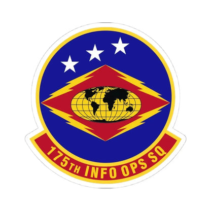 175th Information Operations Squadron (U.S. Air Force) STICKER Vinyl Kiss-Cut Decal 4 Inch White - The Sticker Space