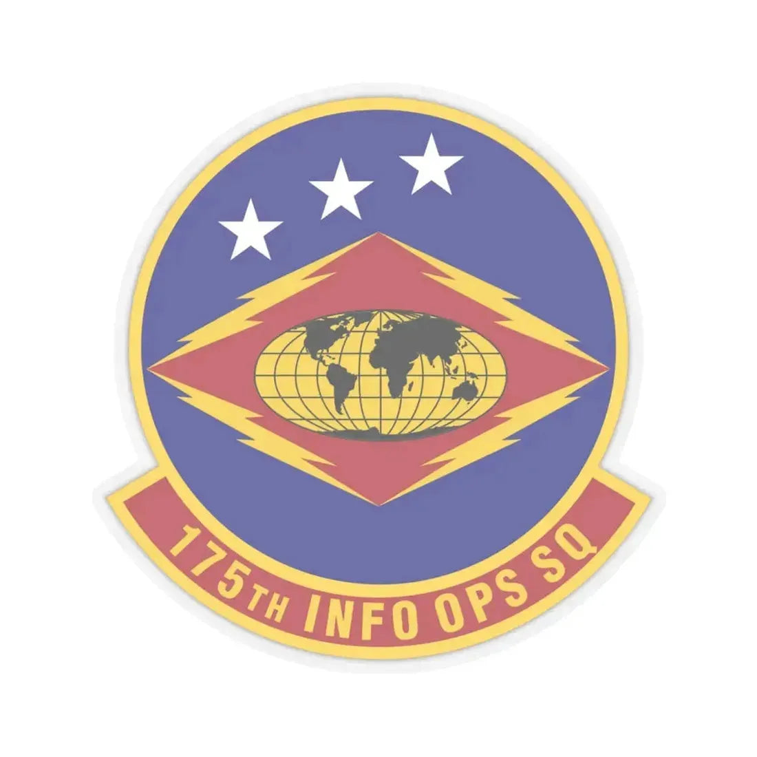 175th Information Operations Squadron (U.S. Air Force) STICKER Vinyl Kiss-Cut Decal 6 Inch Transparent - The Sticker Space