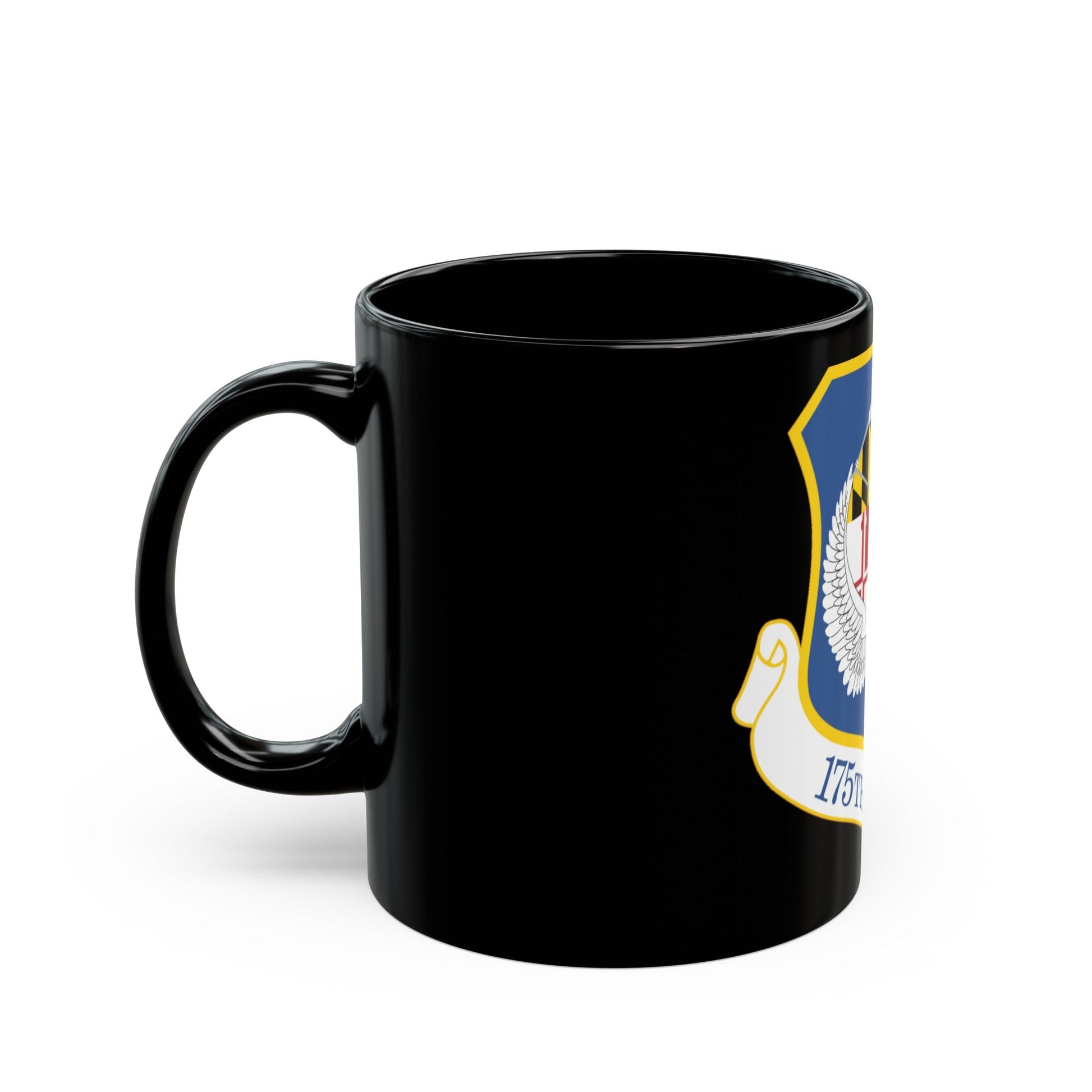 175th Wing (U.S. Air Force) Black Coffee Mug-The Sticker Space