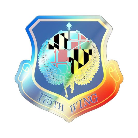 175th Wing (U.S. Air Force) Holographic STICKER Die-Cut Vinyl Decal-6 Inch-The Sticker Space