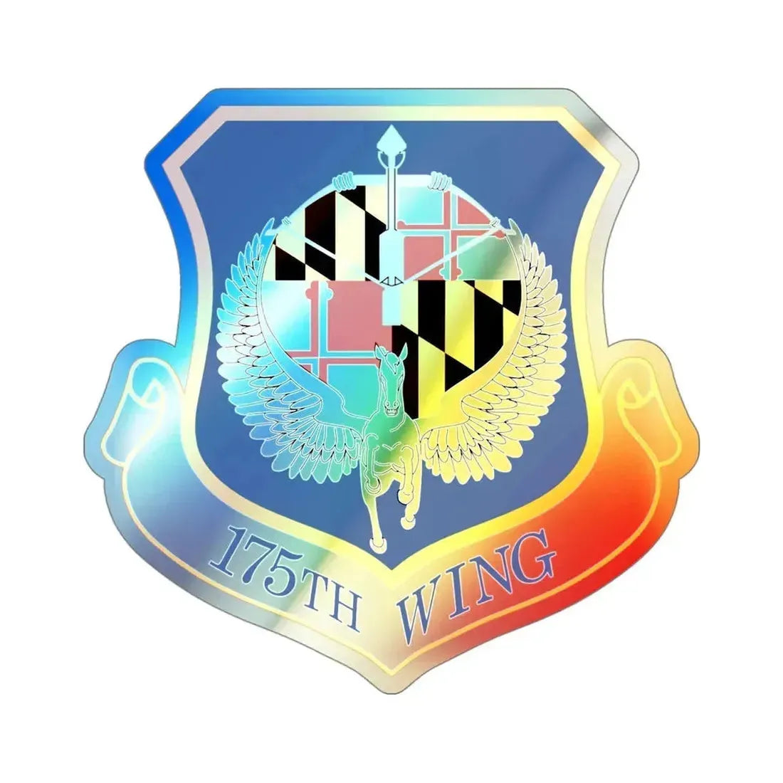 175th Wing (U.S. Air Force) Holographic STICKER Die-Cut Vinyl Decal - The Sticker Space