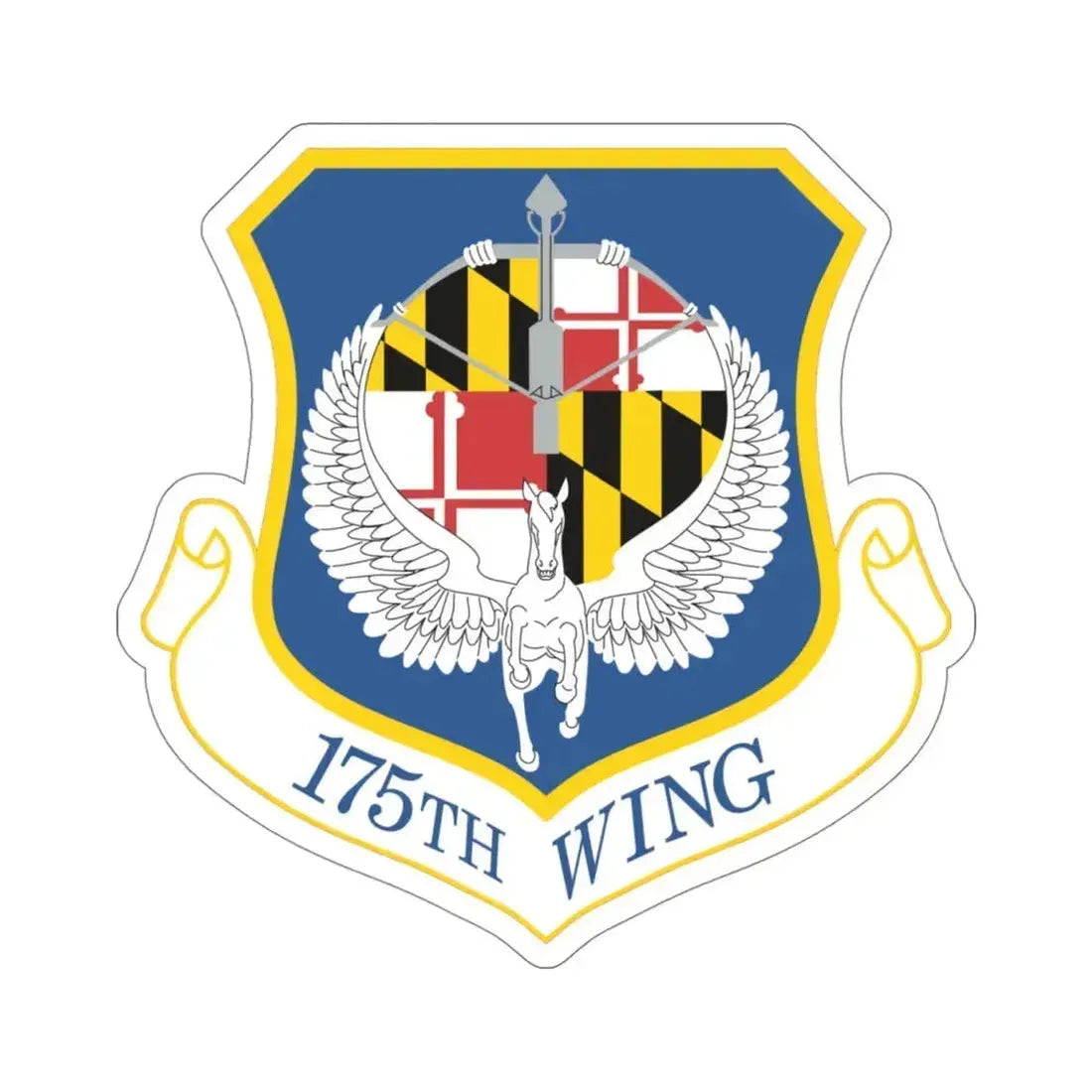 175th Wing (U.S. Air Force) STICKER Vinyl Die-Cut Decal 4 Inch - The Sticker Space