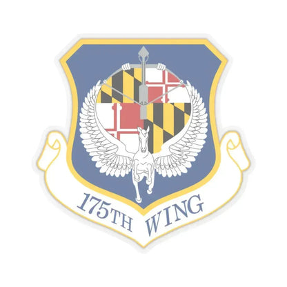 175th Wing (U.S. Air Force) STICKER Vinyl Kiss-Cut Decal 4 Inch Transparent - The Sticker Space