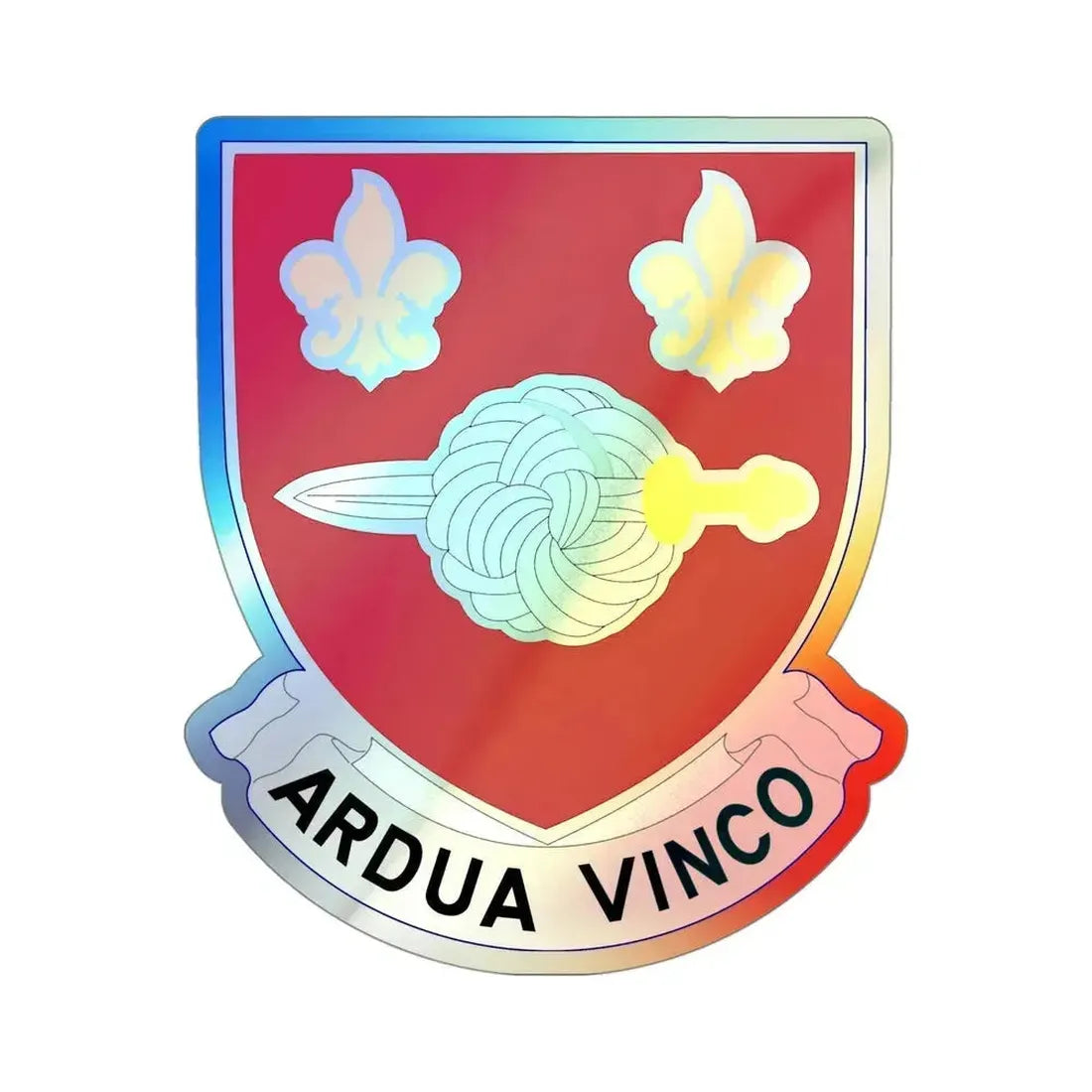 176 Engineer Battalion (U.S. Army) Holographic STICKER Die-Cut Vinyl Decal 4 Inch Holographic - The Sticker Space