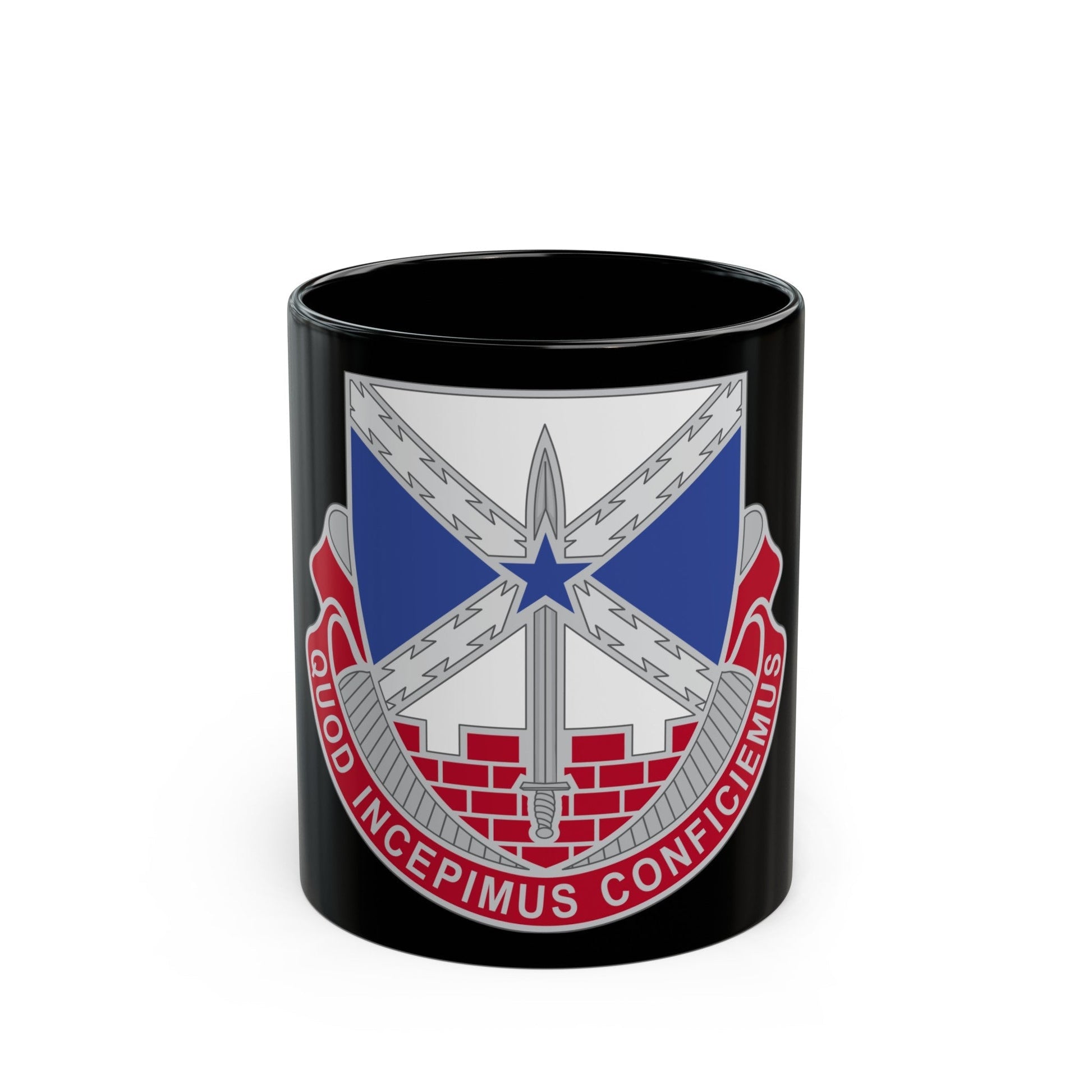 176 Engineer Brigade 2 (U.S. Army) Black Coffee Mug-11oz-The Sticker Space