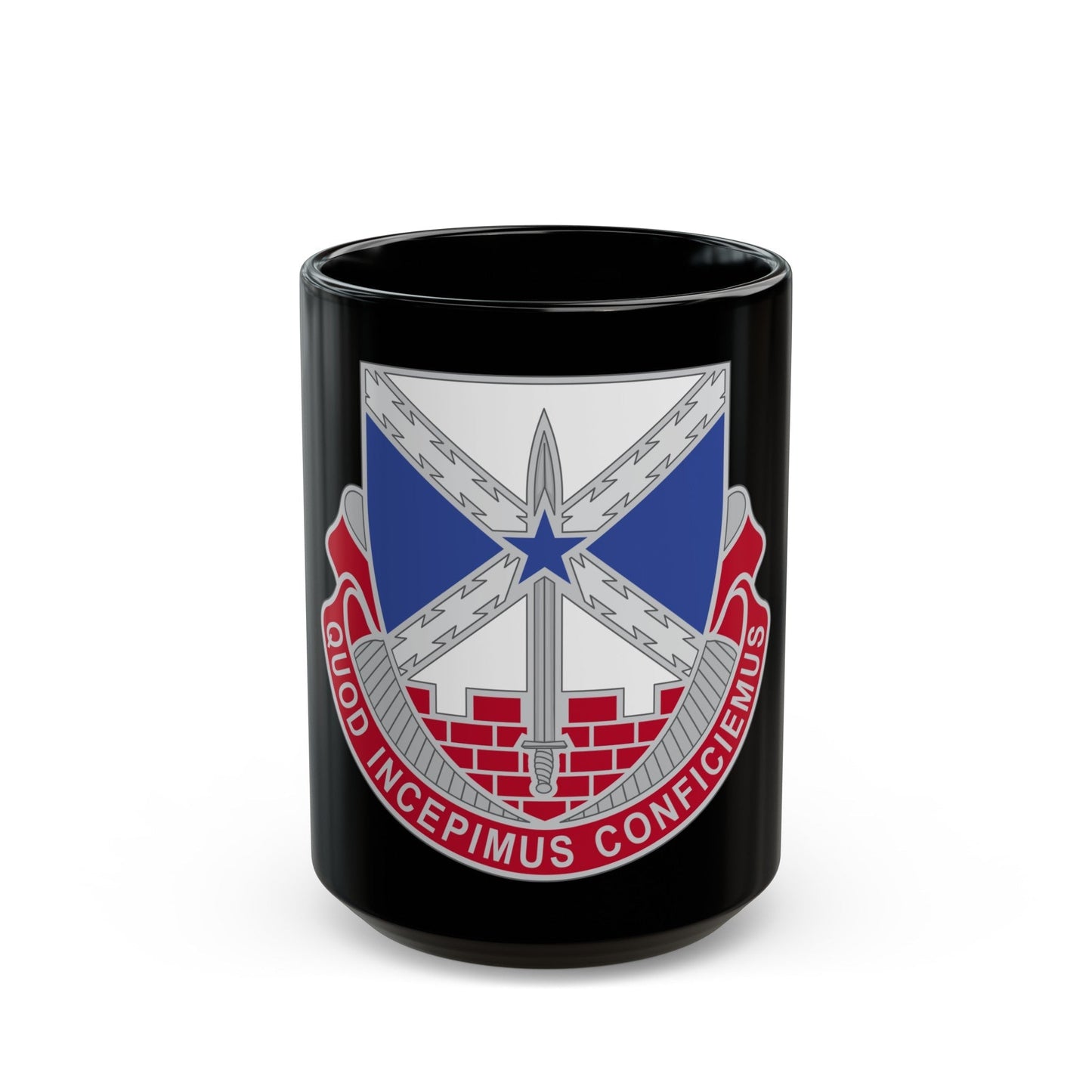 176 Engineer Brigade 2 (U.S. Army) Black Coffee Mug-15oz-The Sticker Space