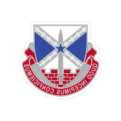 176 Engineer Brigade 2 (U.S. Army) REVERSE PRINT Transparent Die-Cut STICKER 2 Inch Die-Cut Transparent - The Sticker Space