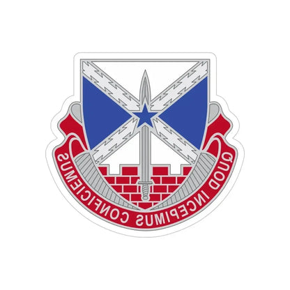 176 Engineer Brigade 2 (U.S. Army) REVERSE PRINT Transparent Die-Cut STICKER - The Sticker Space