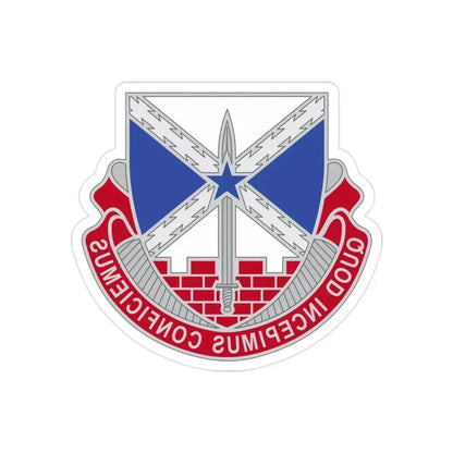 176 Engineer Brigade 2 (U.S. Army) REVERSE PRINT Transparent Die-Cut STICKER - The Sticker Space