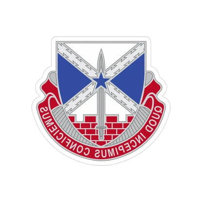 176 Engineer Brigade 2 (U.S. Army) REVERSE PRINT Transparent Die-Cut STICKER - The Sticker Space