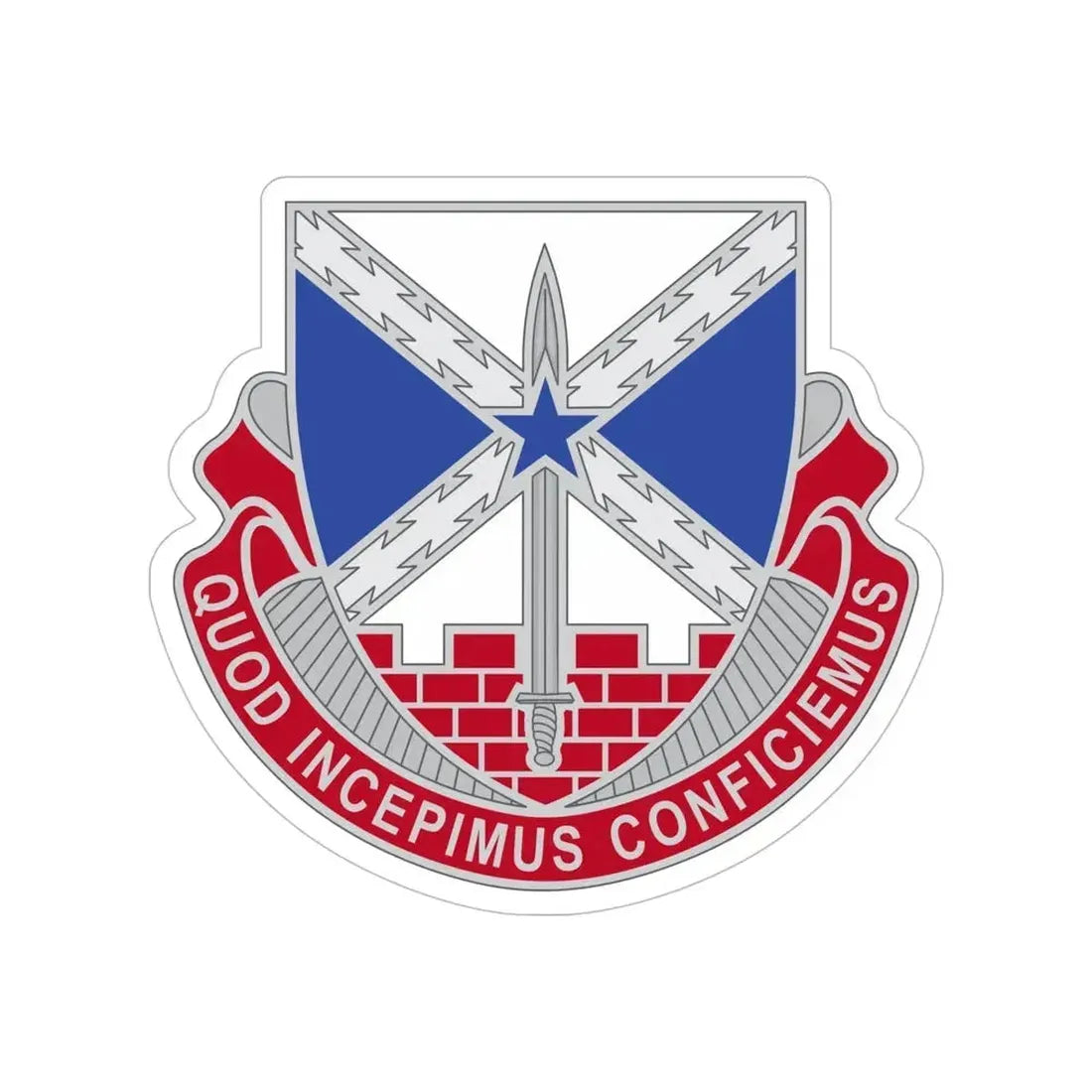 176 Engineer Brigade 2 (U.S. Army) Transparent STICKER Die-Cut Vinyl Decal 6 Inch - The Sticker Space