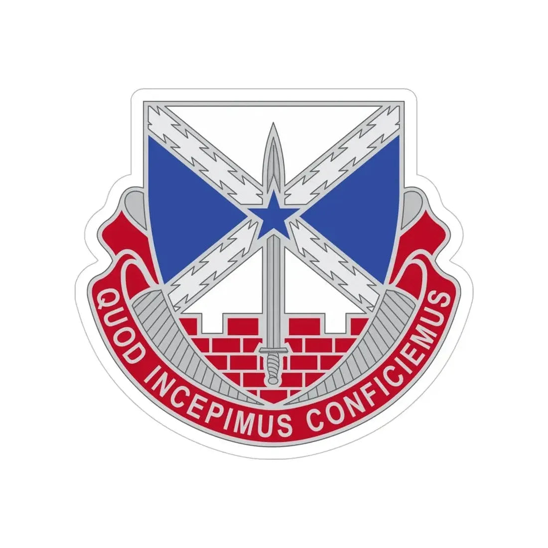 176 Engineer Brigade 2 (U.S. Army) Transparent STICKER Die-Cut Vinyl Decal - The Sticker Space