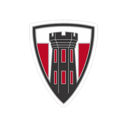 176 Engineer Brigade 3 (U.S. Army) REVERSE PRINT Transparent Die-Cut STICKER 2 Inch Die-Cut Transparent - The Sticker Space