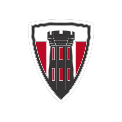 176 Engineer Brigade 3 (U.S. Army) REVERSE PRINT Transparent Die-Cut STICKER 3 Inch Die-Cut Transparent - The Sticker Space