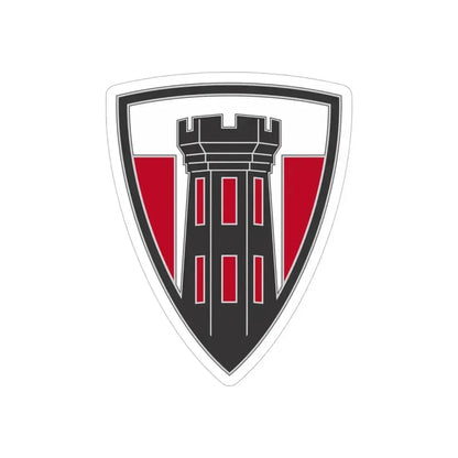 176 Engineer Brigade 3 (U.S. Army) REVERSE PRINT Transparent Die-Cut STICKER 5 Inch Die-Cut Transparent - The Sticker Space