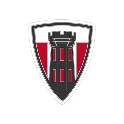 176 Engineer Brigade 3 (U.S. Army) REVERSE PRINT Transparent Die-Cut STICKER 6 Inch Die-Cut Transparent - The Sticker Space