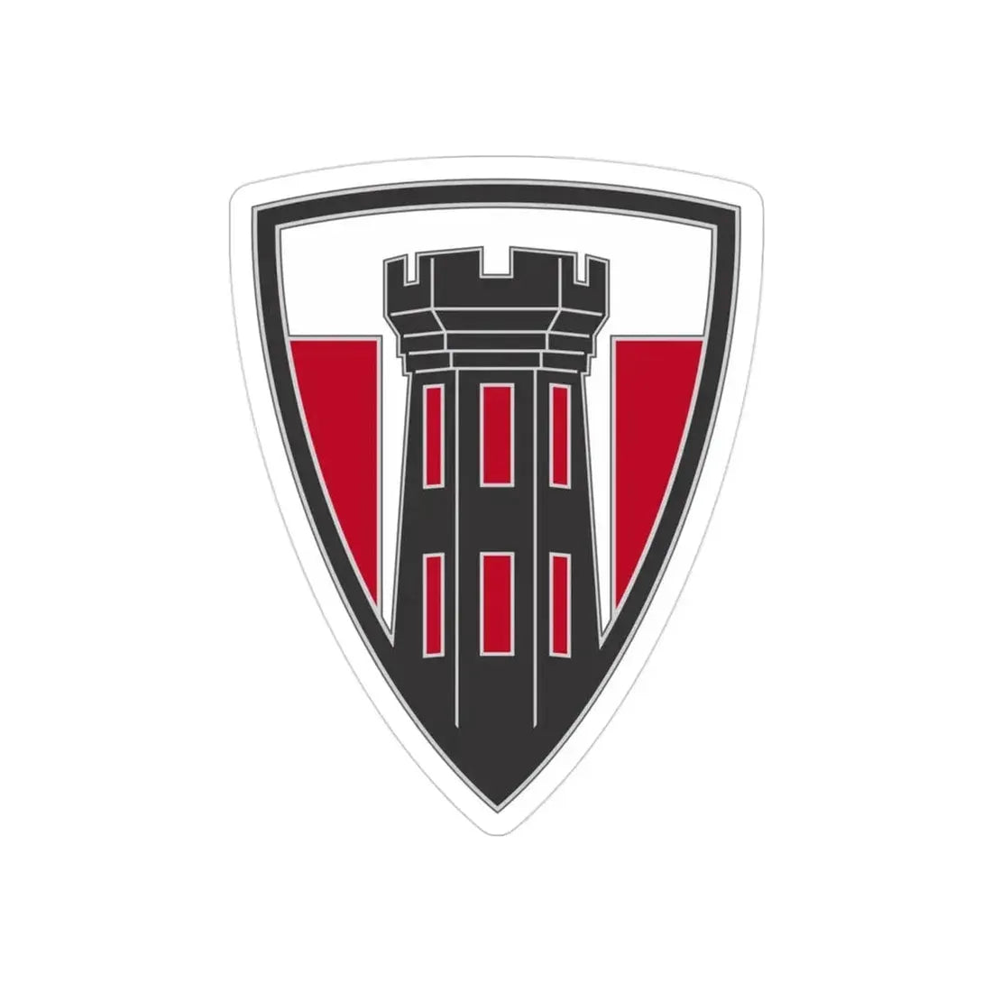 176 Engineer Brigade 3 (U.S. Army) REVERSE PRINT Transparent Die-Cut STICKER - The Sticker Space