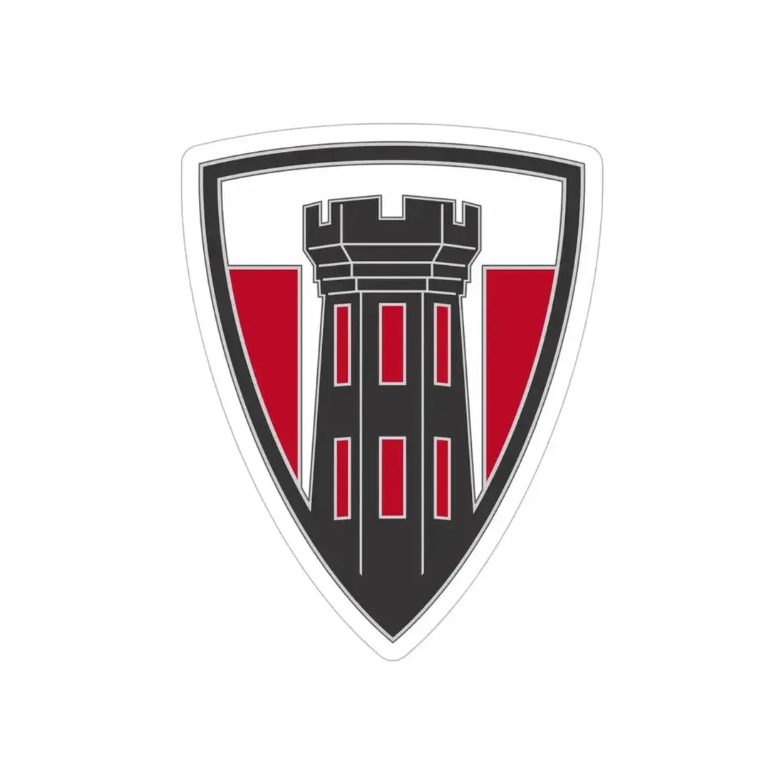 176 Engineer Brigade 3 (U.S. Army) REVERSE PRINT Transparent Die-Cut STICKER - The Sticker Space