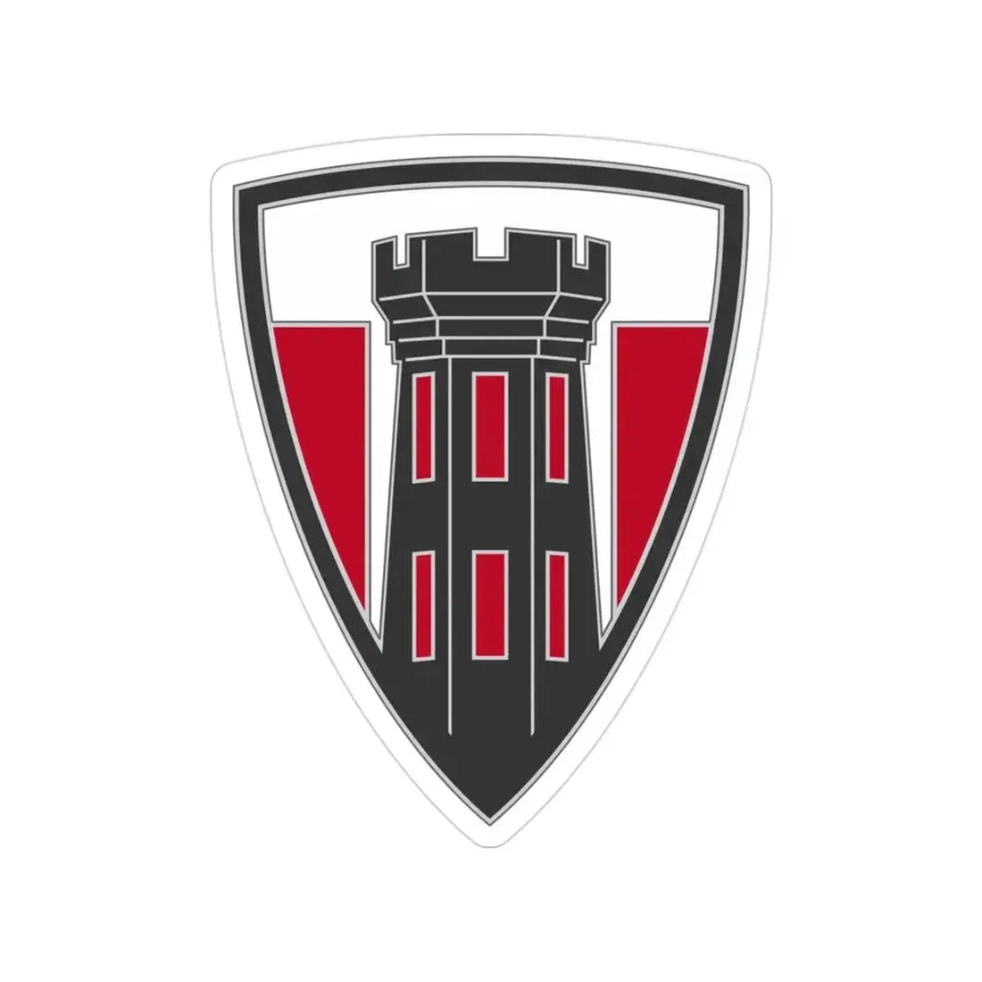 176 Engineer Brigade 3 (U.S. Army) Transparent STICKER Die-Cut Vinyl Decal 3 Inch - The Sticker Space