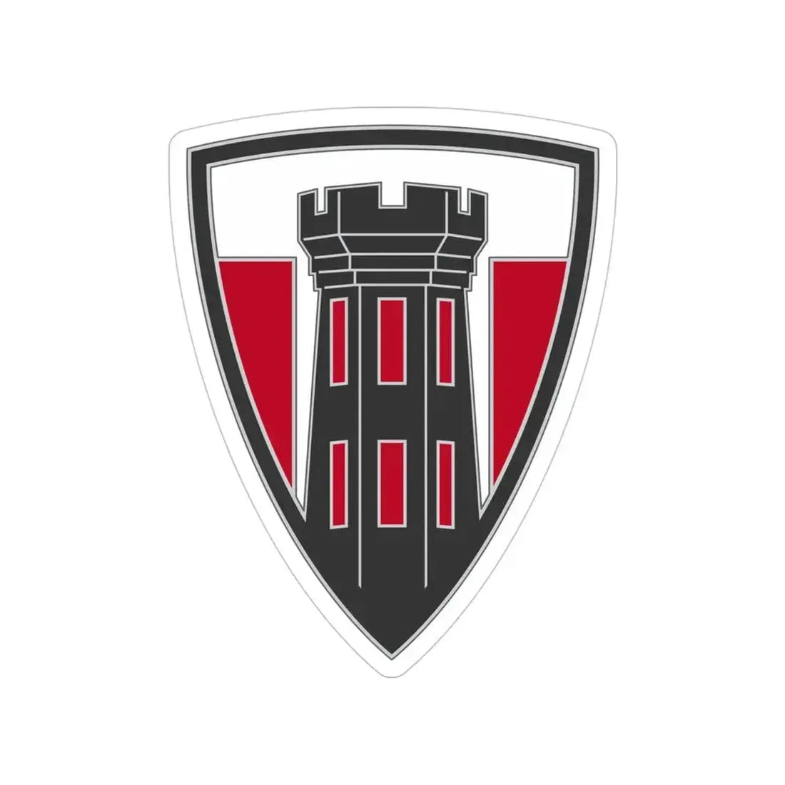 176 Engineer Brigade 3 (U.S. Army) Transparent STICKER Die-Cut Vinyl Decal 4 Inch - The Sticker Space