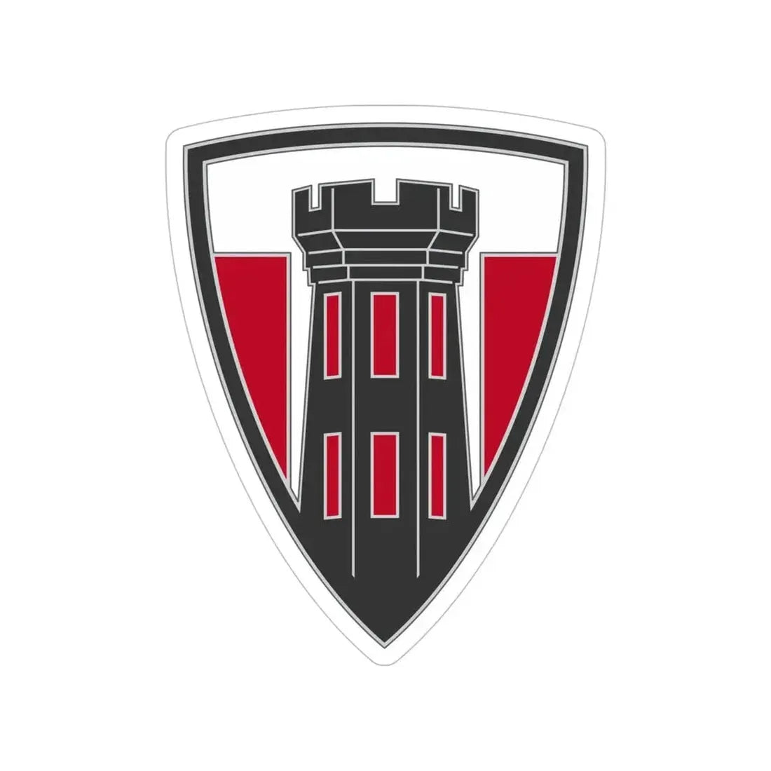 176 Engineer Brigade 3 (U.S. Army) Transparent STICKER Die-Cut Vinyl Decal 5 Inch - The Sticker Space