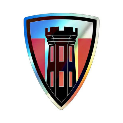 176 Engineer Brigade (U.S. Army) Holographic STICKER Die-Cut Vinyl Decal 4 Inch Holographic - The Sticker Space