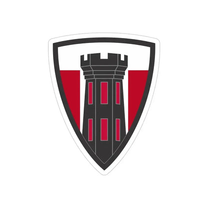 176 Engineer Brigade (U.S. Army) REVERSE PRINT Transparent Die-Cut STICKER - The Sticker Space