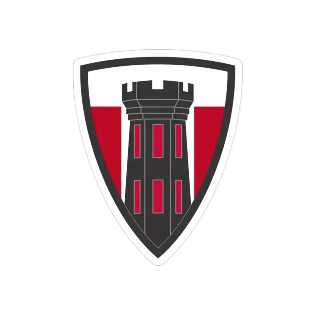 176 Engineer Brigade (U.S. Army) REVERSE PRINT Transparent Die-Cut STICKER - The Sticker Space