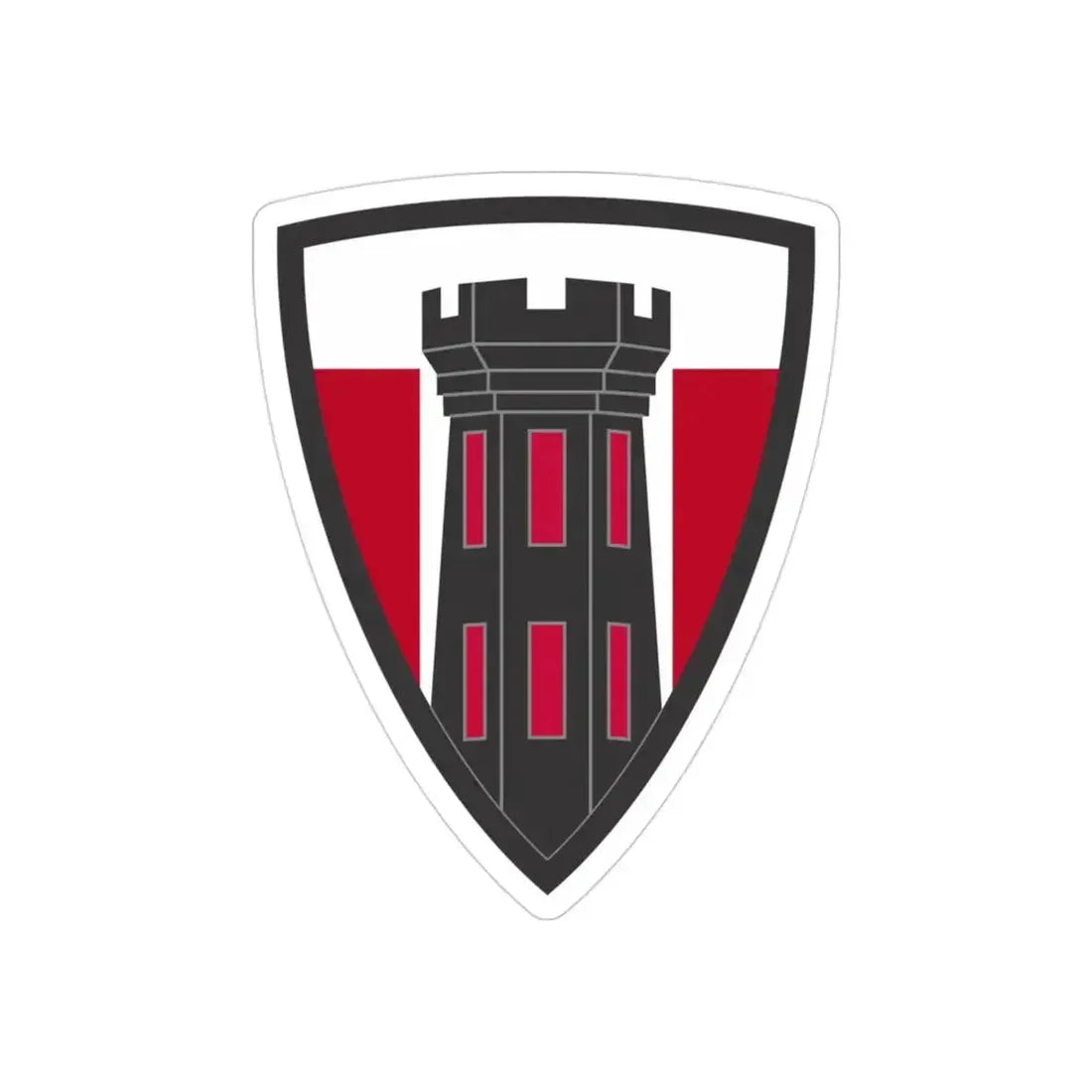 176 Engineer Brigade (U.S. Army) REVERSE PRINT Transparent Die-Cut STICKER - The Sticker Space