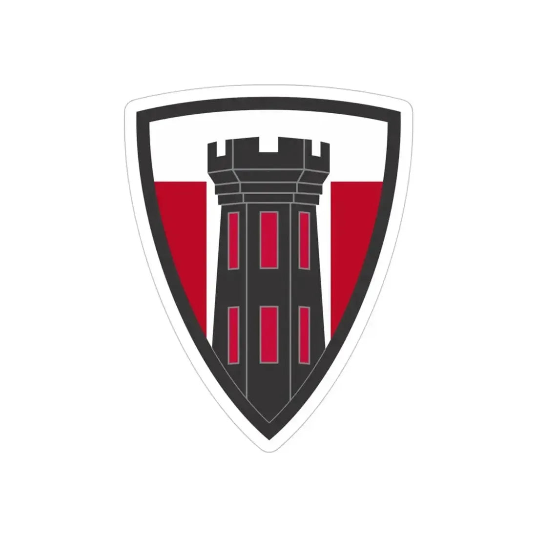 176 Engineer Brigade (U.S. Army) REVERSE PRINT Transparent Die-Cut STICKER - The Sticker Space