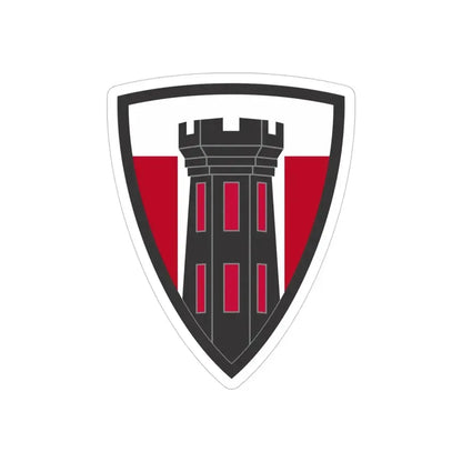 176 Engineer Brigade (U.S. Army) REVERSE PRINT Transparent Die-Cut STICKER - The Sticker Space