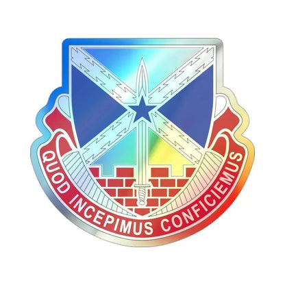 176 Engineer Brigade v2 (U.S. Army) Holographic STICKER Die-Cut Vinyl Decal 2 Inch Holographic - The Sticker Space