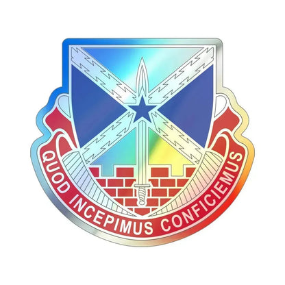 176 Engineer Brigade v2 (U.S. Army) Holographic STICKER Die-Cut Vinyl Decal 6 Inch Holographic - The Sticker Space