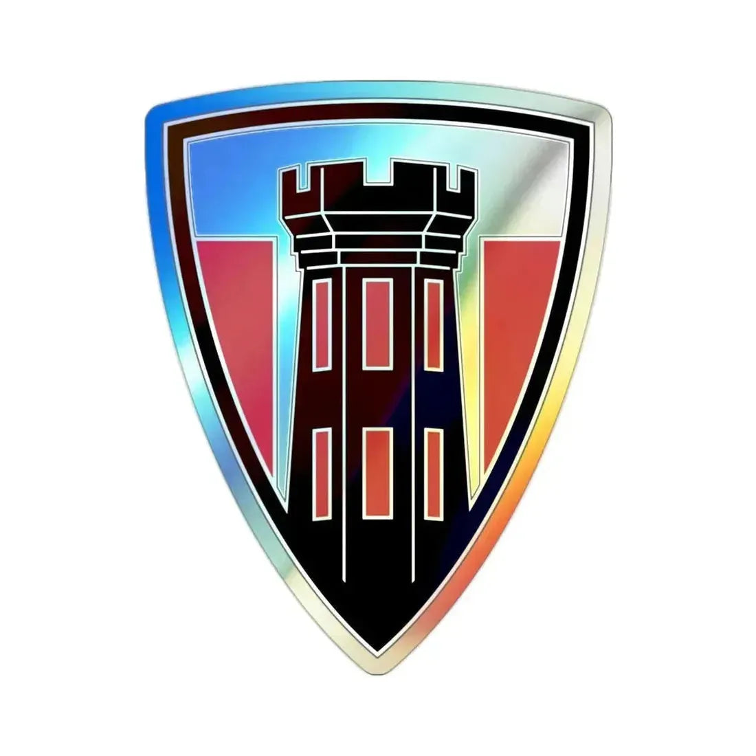176 Engineer Brigade v3 (U.S. Army) Holographic STICKER Die-Cut Vinyl Decal 2 Inch Holographic - The Sticker Space
