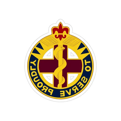 176 Medical Brigade 2 (U.S. Army) REVERSE PRINT Transparent Die-Cut STICKER 6 Inch Die-Cut Transparent - The Sticker Space