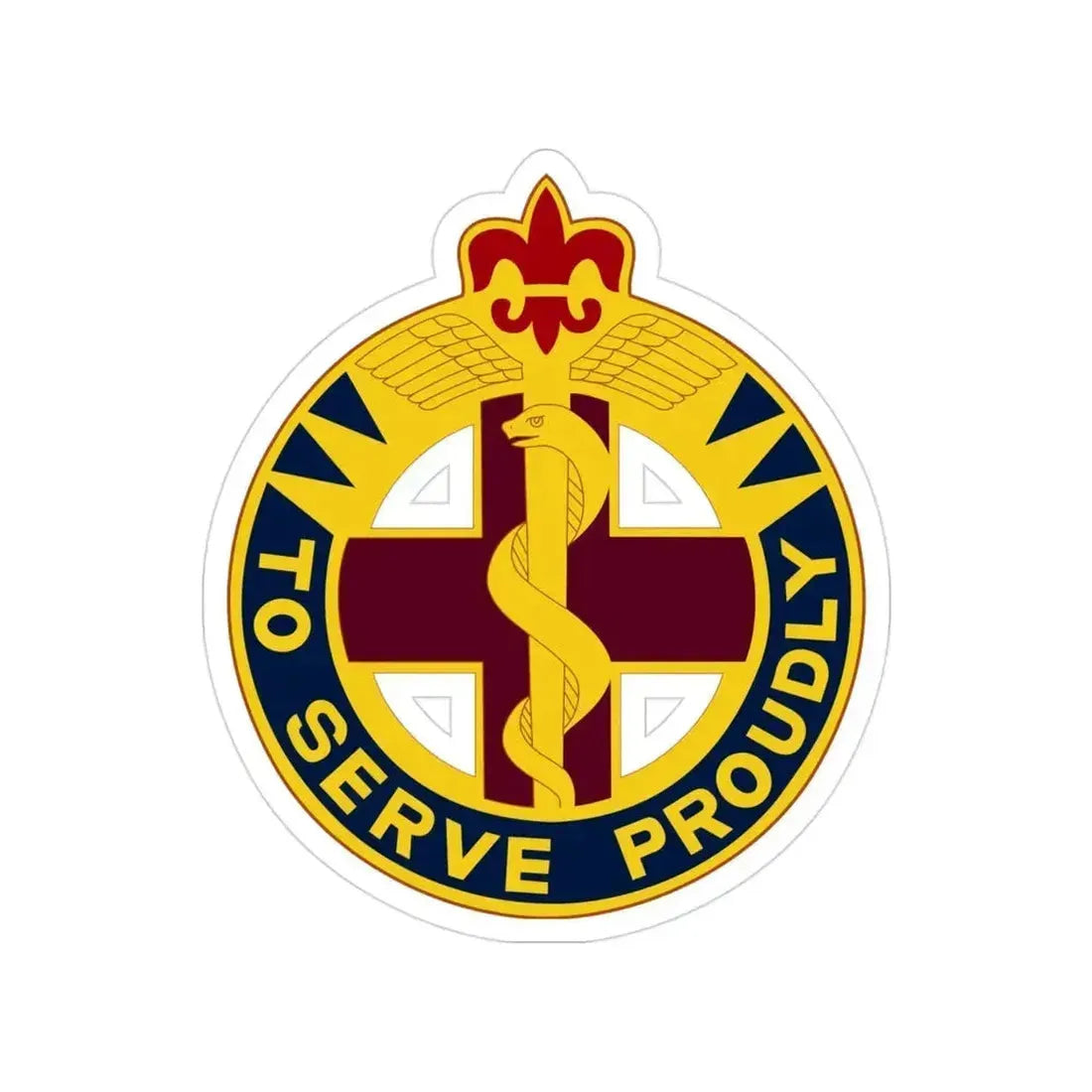 176 Medical Brigade 2 (U.S. Army) Transparent STICKER Die-Cut Vinyl Decal 3 Inch - The Sticker Space