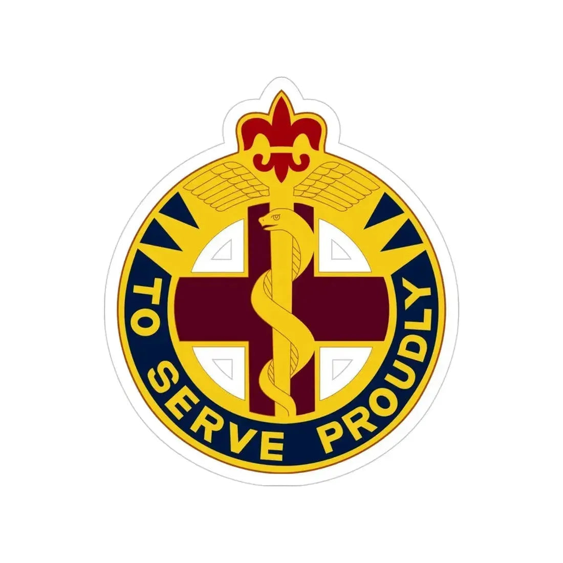 176 Medical Brigade 2 (U.S. Army) Transparent STICKER Die-Cut Vinyl Decal - The Sticker Space