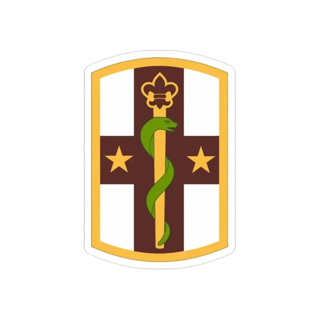 176 Medical Brigade (U.S. Army) REVERSE PRINT Transparent Die-Cut STICKER 2 Inch Die-Cut Transparent - The Sticker Space