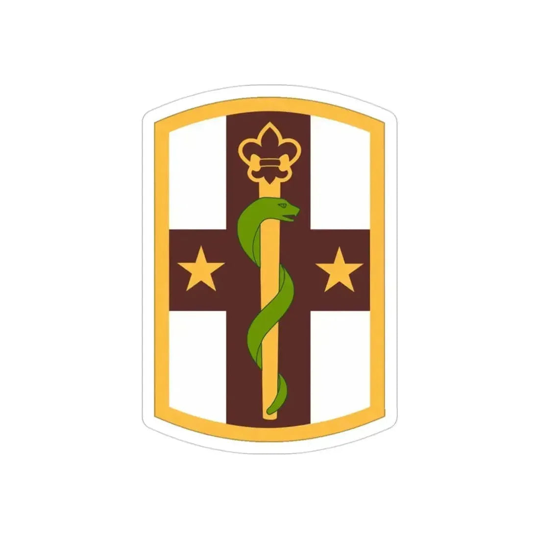 176 Medical Brigade (U.S. Army) REVERSE PRINT Transparent Die-Cut STICKER 3 Inch Die-Cut Transparent - The Sticker Space
