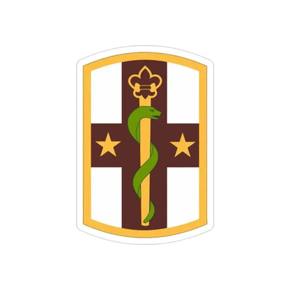 176 Medical Brigade (U.S. Army) REVERSE PRINT Transparent Die-Cut STICKER 3 Inch Die-Cut Transparent - The Sticker Space