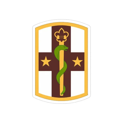 176 Medical Brigade (U.S. Army) REVERSE PRINT Transparent Die-Cut STICKER 4 Inch Die-Cut Transparent - The Sticker Space