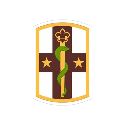 176 Medical Brigade (U.S. Army) REVERSE PRINT Transparent Die-Cut STICKER 5 Inch Die-Cut Transparent - The Sticker Space