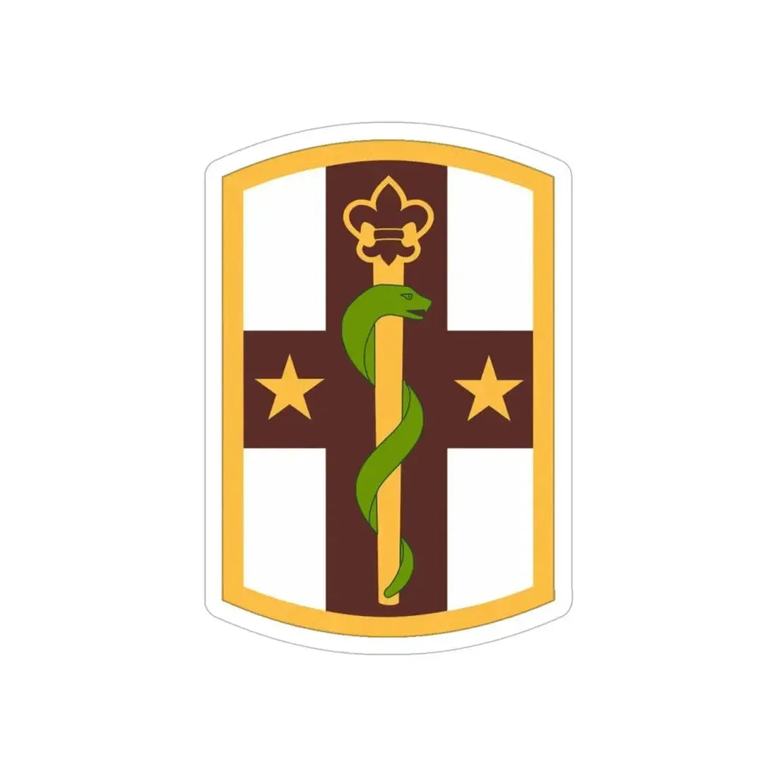 176 Medical Brigade (U.S. Army) REVERSE PRINT Transparent Die-Cut STICKER - The Sticker Space