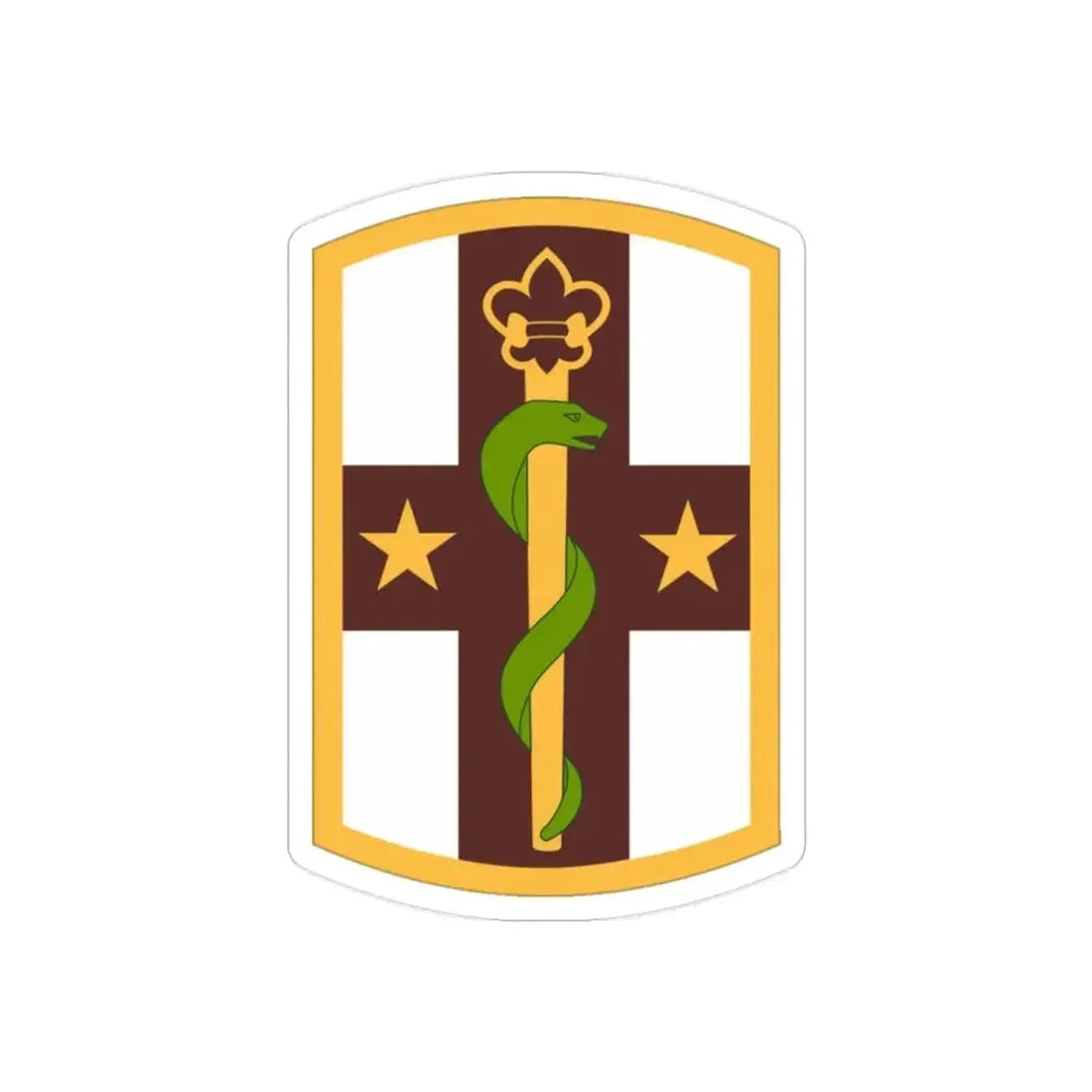 176 Medical Brigade (U.S. Army) REVERSE PRINT Transparent Die-Cut STICKER - The Sticker Space