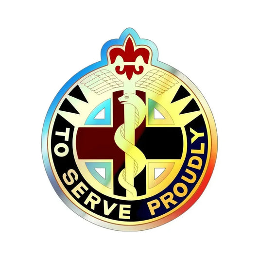 176 Medical Brigade v2 (U.S. Army) Holographic STICKER Die-Cut Vinyl Decal 6 Inch Holographic - The Sticker Space