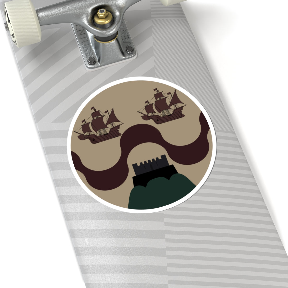 Badge of Bombay Presidency (India) (Coat of Arms) STICKER Vinyl Kiss-Cut Decal